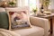 Passover Pesach Decorative Pillow 13" x 13" – Seder Table Design Pillow with Matzah & Pesach Scene – Jewish Holiday Home Decor Cushion